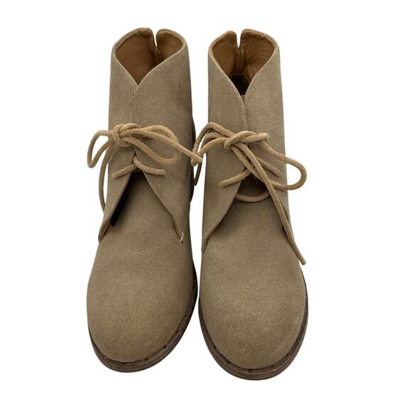 Beek Songlark Ankle Boots Stone Taupe Tan Suede Size 9.5 - Picture 2 of 6